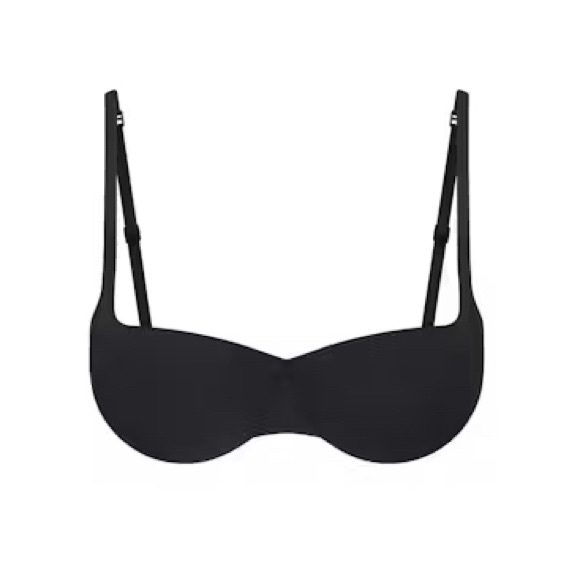SKIMS Classic Black BALCONETTE push up bra - Picture 2 of 10